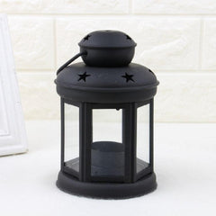 Starry Night Iron Candle Holder - Portable Metal Decor for Home & Events