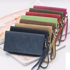 Stylish Women's High-Capacity Double-Zipper Clutch Wallet