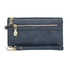 Stylish Women's High-Capacity Double-Zipper Clutch Wallet