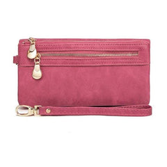 Stylish Women's High-Capacity Double-Zipper Clutch Wallet