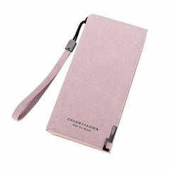 Chic Retro PU Leather Zipper Wallet Clutch for Women - Long Dull Finish with Coin Pocket and Card Holder