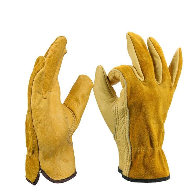 Premium Leather Multi-Activity Gloves - Ultimate Protection and Comfort for Riders and Gardeners