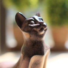 Serene Yoga Cat Decorative Figurine for Home and Gifts