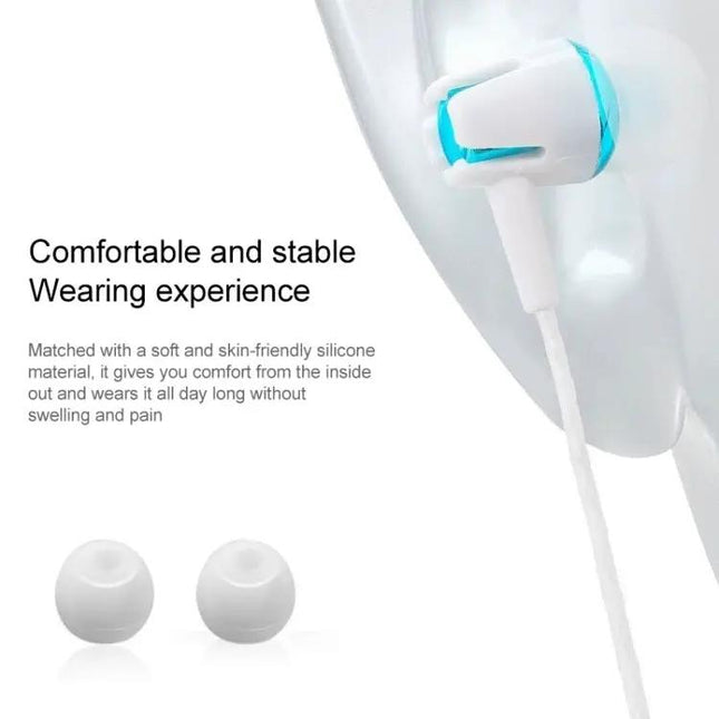 3.5mm Wired Earphone Earbuds Stereo Sound Metal Bass Headset with Mic for Smart Phone | Syndmart