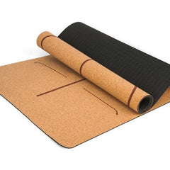 Eco-Friendly Cork TPE Yoga Mat - Non-Slip Fitness & Pilates Mat (183x68cm)