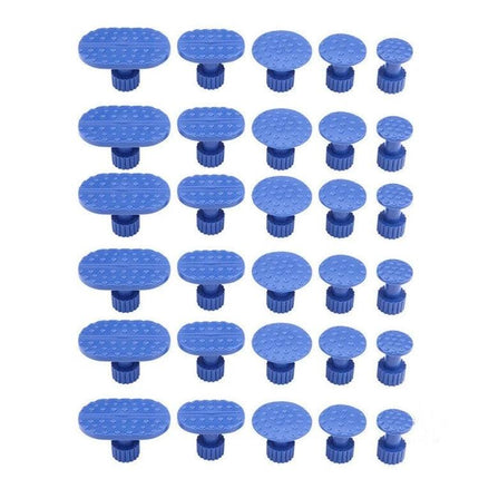 Versatile Suction Cups for Everyday Car Maintenance at Home - blue dent puller set with five sizes for DIY garage repairs