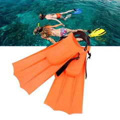 Adult Adjustable Swim Fins Snorkel Diving EVA Sole | Syndmart