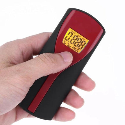 Digital Breathalyzer for Quick and Easy Alcohol Detection showing handheld device with clear LCD screen and readable BAC result