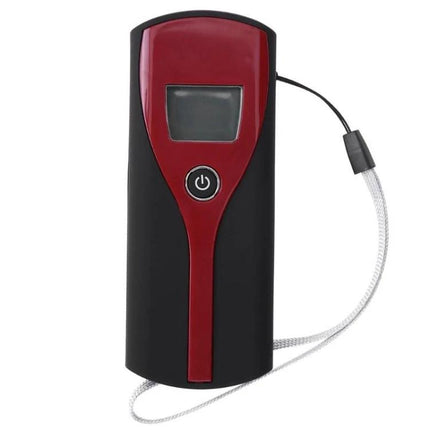 Digital Breathalyzer for Quick and Easy Alcohol Detection with LCD screen and wrist strap for personal BAC testing