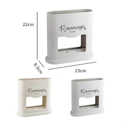 Four-Hole Umbrella Storage Rack for Home Entrance Organization white modern umbrella holder with drainage and measurements