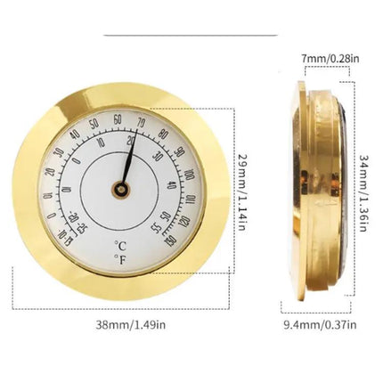 38mm Hygrometer For Home, Guitar And Violin Instrument Cases