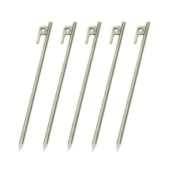 Heavy-Duty 30cm Stainless Steel Tent Stakes for Camping and Outdoor Adventures