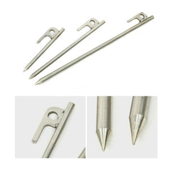 Heavy-Duty 30cm Stainless Steel Tent Stakes for Camping and Outdoor Adventures