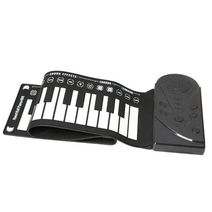 Compact Rollable Piano for Children's Daily Music Practice - 49-key portable roll-up keyboard for kids, easy storage and travel practice