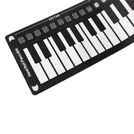Compact Rollable Piano for Children's Daily Music Practice — 49-key portable roll-up keyboard for kids, easy to store and travel-friendly