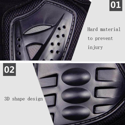 Breathable Off-Road Motorcycle Armor Pants for Everyday Riding — close-up of hard hip pads and ventilated PE resin armor detail