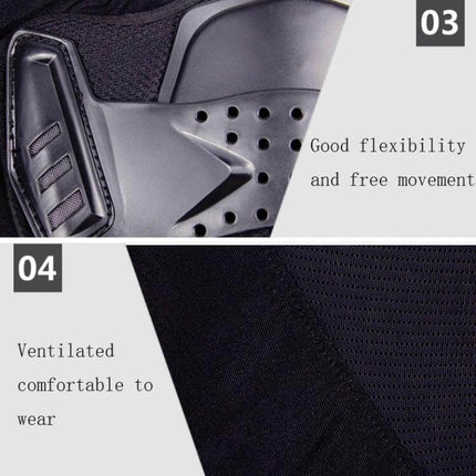 Breathable Off-Road Motorcycle Armor Pants for Everyday Riding showing ventilated fabric and hard hip pads for protection and flexibility