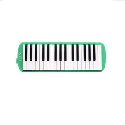IRIN Melodica for Children's Music Lessons at Home - 32-key green melodica for kids practicing scales at home