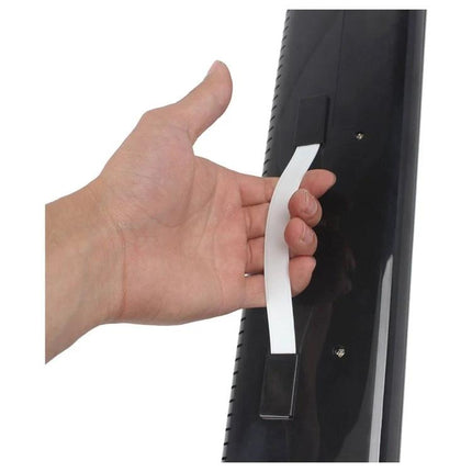 IRIN Melodica for Children's Music Lessons at Home - hand pulling white strap attached to black 32-key melodica case
