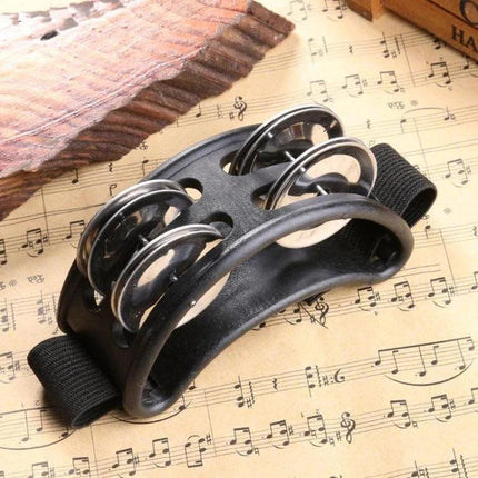 Aluminum Foot Bell for Home Music Practice Sessions - wearable foot tambourine with adjustable strap for hands-free rhythm practice