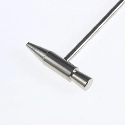 Mini Tuning Hammer for Everyday Instrument Maintenance at Home — compact chrome tuning hammer for piano and kalimba adjustments