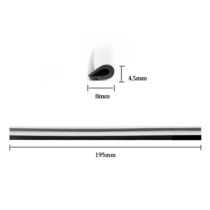 Car Interior Moulding Clips U Shaped Bright Strip Silver | Syndmart