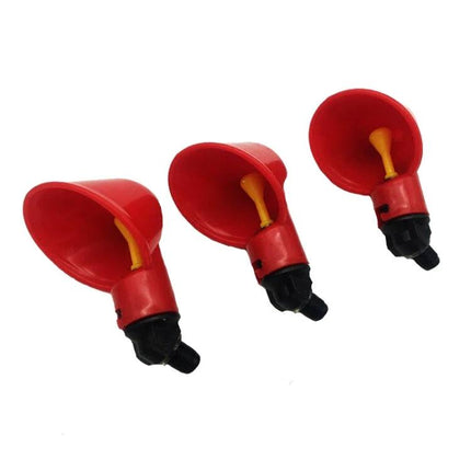 Drinking Bowl for Everyday Poultry Hydration in Backyards - red poultry nipple drinker bowls for clean coop hydration