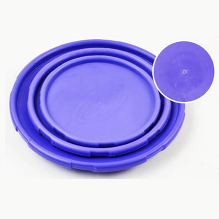 Rubber Flying Disc for Outdoor Dog Play and Training - purple floating rubber frisbee for fetch and training