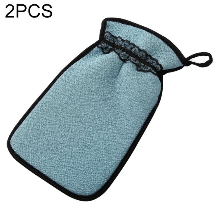 2 PCS Shower Bath Gloves Exfoliating Wash Skin Spa Massage Bathroom Cleaning Tools