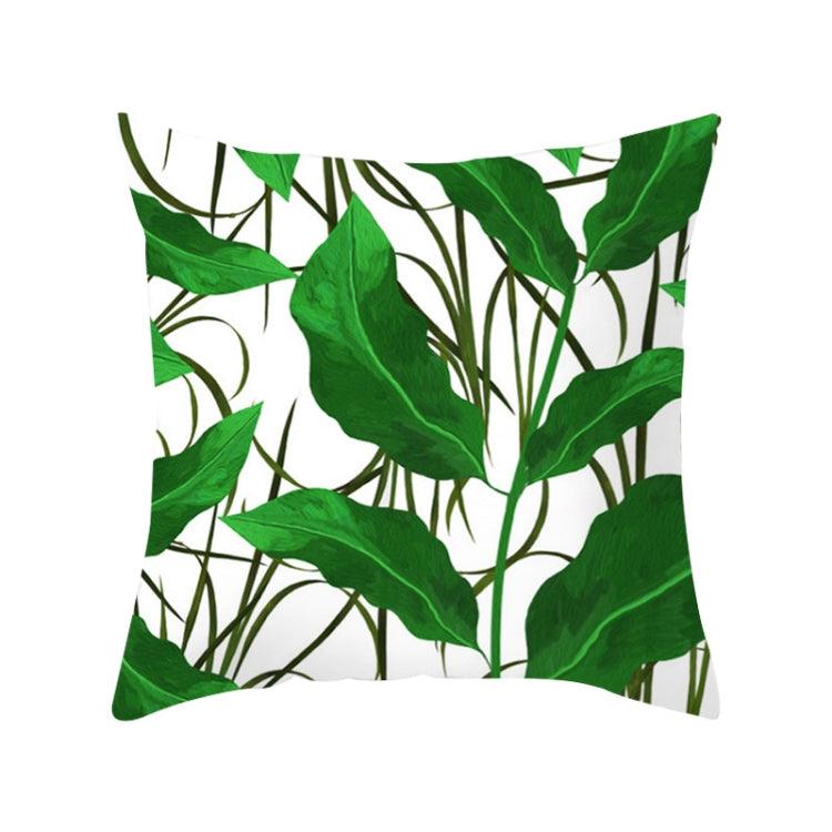 Tropical Paradise Velvet Throw Pillow Cover - 45CM x 45CM Summer Leaf Design