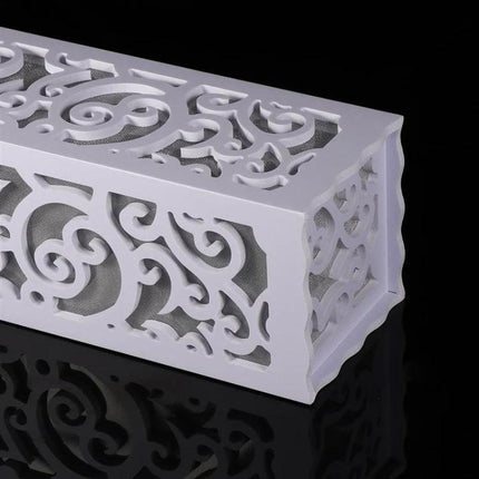 Gentle LED Night Light for Bedroom and Study Spaces with hollow carved auspicious clouds motif, soft glow for reading and late-night work