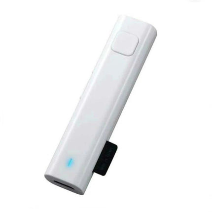 Bluetooth Headset for Daily Conversations and Travel Translation - compact white Bluetooth headset with TF card slot and one-button control