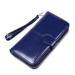 Vintage-Inspired Ladies Multifunctional PU Leather Clutch Wallet - Large Capacity and Stylish