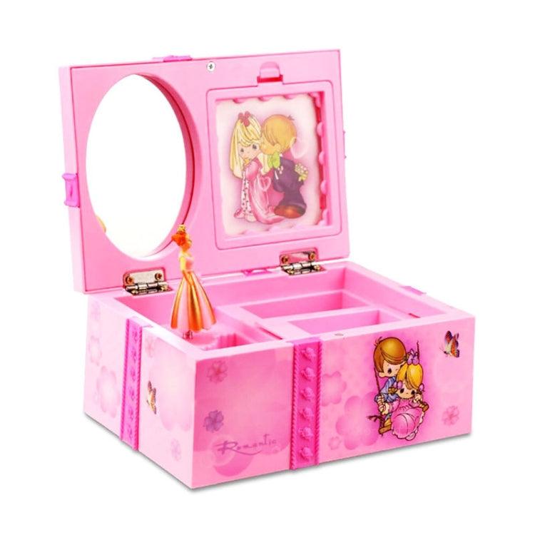 Whimsical Dancing Princess Jewelry Music Box with Heart Design