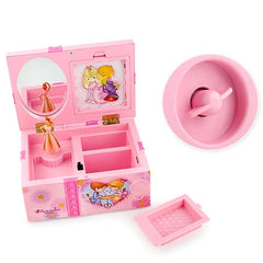 Whimsical Dancing Princess Jewelry Music Box with Heart Design