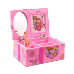 Whimsical Dancing Princess Jewelry Music Box with Heart Design