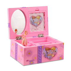 Whimsical Dancing Princess Jewelry Music Box with Heart Design