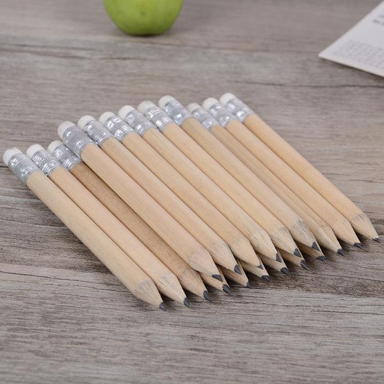 Premium Wooden Pencil Set with Eraser - 12 Pack Stylish Writing Tools for Students