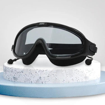 JIEHU Large Frame Anti-Fog Waterproof Swim Goggles | Syndmart
