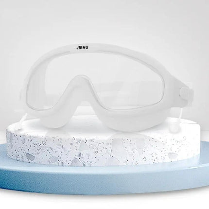 JIEHU Large Frame Anti-Fog Waterproof Swim Goggles | Syndmart