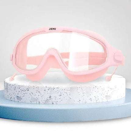 JIEHU Large Frame Anti-Fog Waterproof Swim Goggles | Syndmart