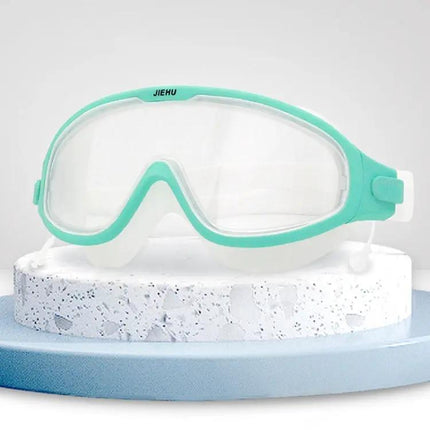 JIEHU Large Frame Anti-Fog Waterproof Swim Goggles | Syndmart