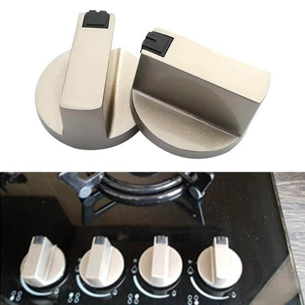 Gas Stove Knob Switch 6mm Shaft For Home Kitchen Use - metal replacement knob set for gas stoves, grills and ovens, durable 6mm shaft connection