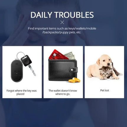 Tishric Bluetooth Tracker for Keys, Pets, and Kids