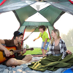 Automatic Pop-Up 4-Sided Rainproof Camping Tent for 3-4 People - Thickened Beach Shelter