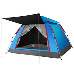 Automatic Pop-Up 4-Sided Rainproof Camping Tent for 3-4 People - Thickened Beach Shelter