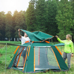 Automatic Pop-Up 4-Sided Rainproof Camping Tent for 3-4 People - Thickened Beach Shelter