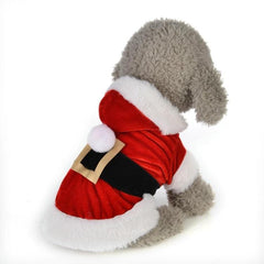 Festive Santa Costume for Small Dogs - Winter Holiday Pet Apparel