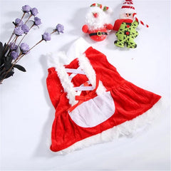 Festive Santa Costume for Small Dogs - Winter Holiday Pet Apparel