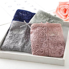 Elegant Floral Lace Seamless Women's Briefs